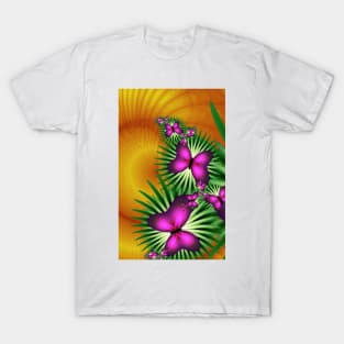 Colourful Butterfly Pattern T-Shirt